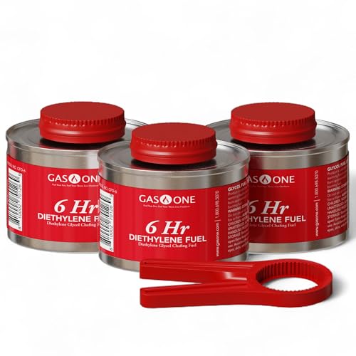Gas One Chafing Fuel Cans - 6 Hour Food Warmer Pack of 3