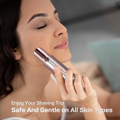Gurelax Electric Facial Hair Remover for Women with 2 Replacement Heads