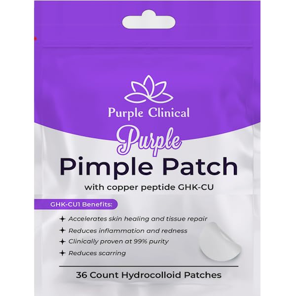 Hydrocolloid Pimple Patches with Copper Peptide for Acne Treatment