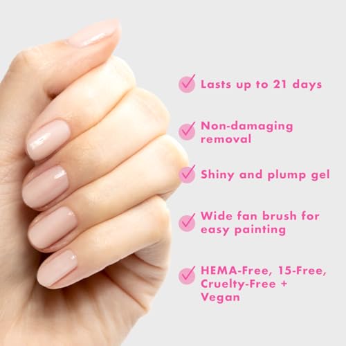 Olive & June HEMA-Free Gel Nail Polish - Sheer Pink, 21 Days Wear