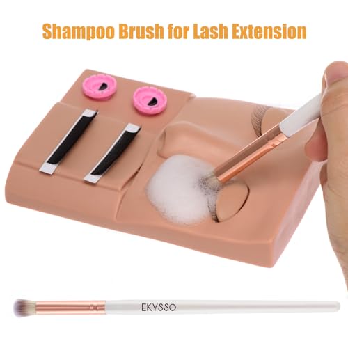 EKYSSO 30-Piece Lash Shampoo Brush Kit for Eyelash Cleaning