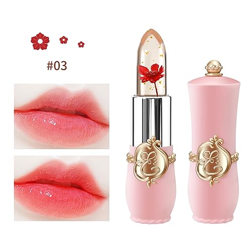 BestLand Flower Jelly Lipstick Set - Color Changing Moisturizing Lip Balm