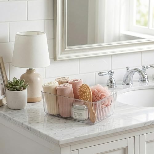 BINO The Gatsby Collection Small Clear Plastic Storage Bins