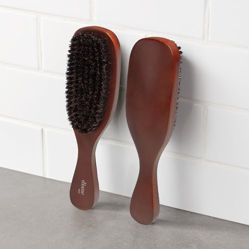 Diane Reinforced Boar Curved Wave Brush for Men – Medium Bristles, 1 Count (Curved Wave)