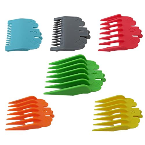 WELURE 6-Piece Multi-Colored Clipper Guards Set for MC2 MC3