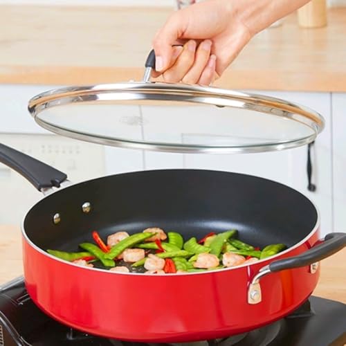 8-Inch Tempered Glass Lid for Cast Iron Skillets & Dutch Ovens
