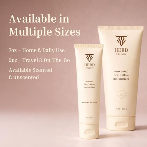 Herd Tallow Lavender & Balsam Beef Tallow Moisturizer - 2oz Face & Body Cream