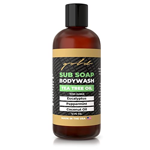 Gold BJJ Submission Soap Body Wash with Tea Tree Oil for Martial Artists