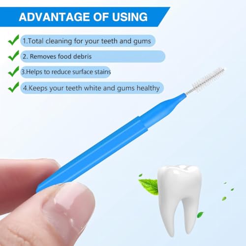 200 Pcs Interdental Brushes for Braces Dental Floss Picks Soft Tooth Cleaning Tools