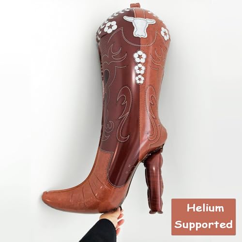 Western Cowgirl Rodeo Balloon Kit - Cow Skull & Boot Foil Balloons