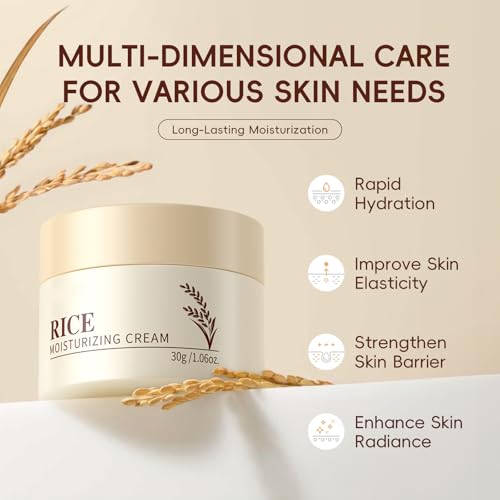 BEUKING Rice Face Cream - Long-Lasting Hydration & Firming