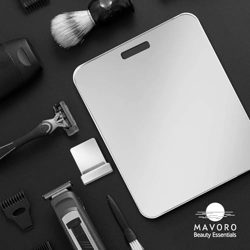 Mavoro 7x9 Acrylic Shower Shaving Mirror with 3M Hook - Less Fog