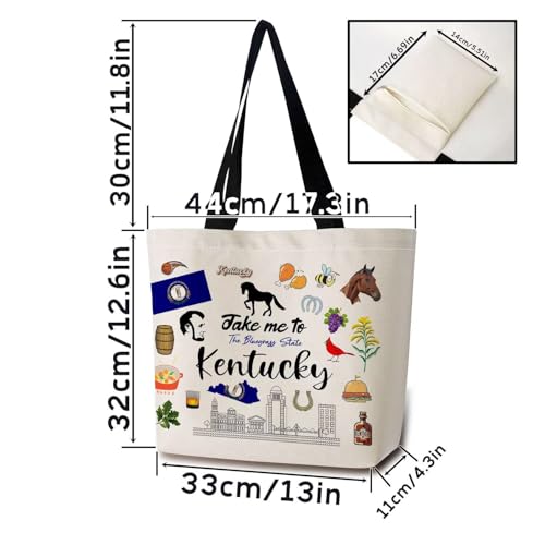 Kentucky Tote Bag - Reusable, Lightweight Shopping Handbag