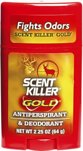 Wildlife Research Center Scent Killer Gold Antiperspirant Deodorant 2.25 oz - Unscented Hunting Scent Control Stick