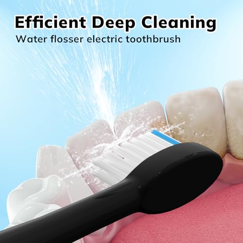 3-Pack Replacement Toothbrush Heads for Waterpik Sonic Fusion - Black