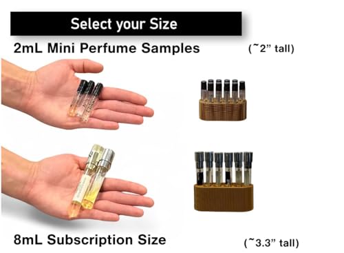Perfume Sample Organizer for 8mL Atomizers - Gold Makeup Storage