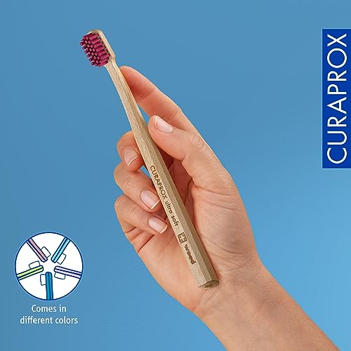 Curaprox CS Wood Ultra Soft Toothbrush with Sustainably-Sourced Beechwood