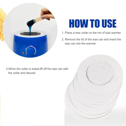 20 Pack Wax Warmer Protective Collars - Universal 4.2in Inner Dia 7.1in Outer Dia