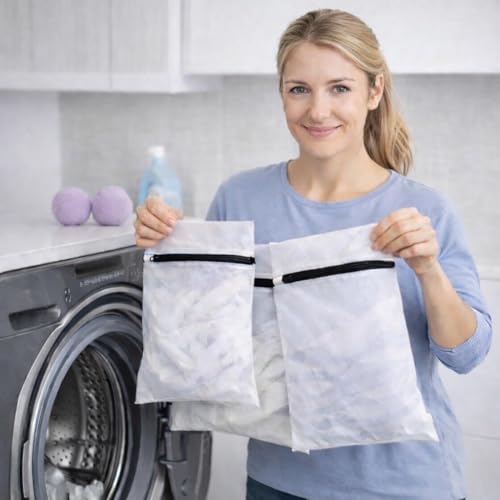 Complete Laundry Care Set - 3 Mesh Wash Bags & 2 Wool Dryer Balls