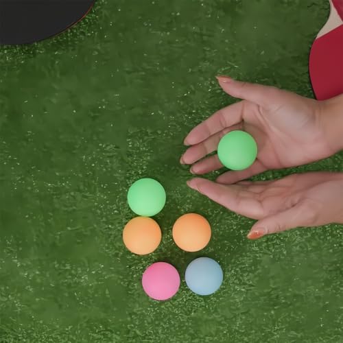 Vibrant Neon Pong Balls - 1.5" Pack of 6 for Party Games