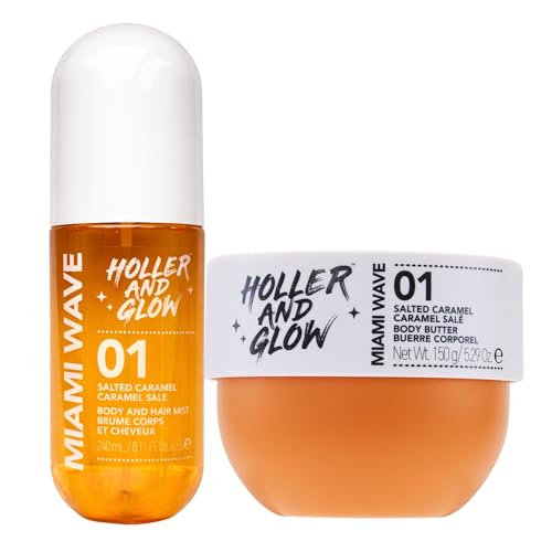 Holler & Glow Miami Wave Body & Hair Mist and Body Butter 2-Piece Set