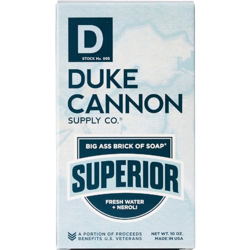 Duke Cannon Big Brick of Soap for Men - Fresh Water & Neroli, 10 oz