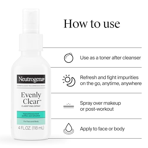 Neutrogena Evenly Clear Clarifying Spray - 4 oz Acne Purifying Mist
