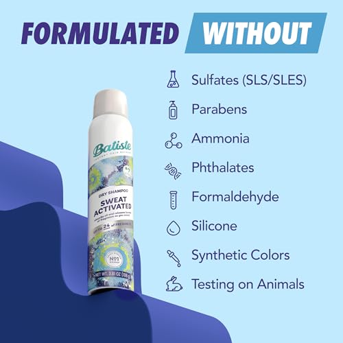 Batiste Sweat Activated Dry Shampoo 5.71oz - Odor Neutralizing & Freshness