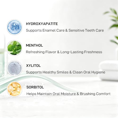 AINEW 10% Nano Hydroxyapatite Toothpaste 2 Pack for Sensitive Teeth - 4.23 Oz Each, Mint Flavor
