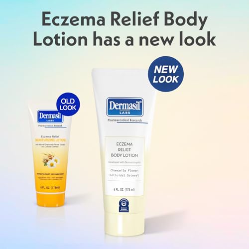 Dermasil Eczema Relief Body Lotion 16.05 Fl Oz Pack of 2 - Fragrance-Free, Fast-Absorbing, Non-Greasy Moisturizer