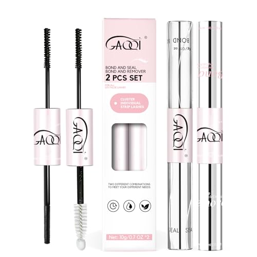 GAQQI Lash Bond and Seal + Bond and Remover Set - Waterproof Cluster Glue