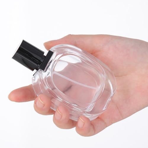 50ml Refillable Glass Perfume Spray Bottle Travel Dispenser for Women & Men