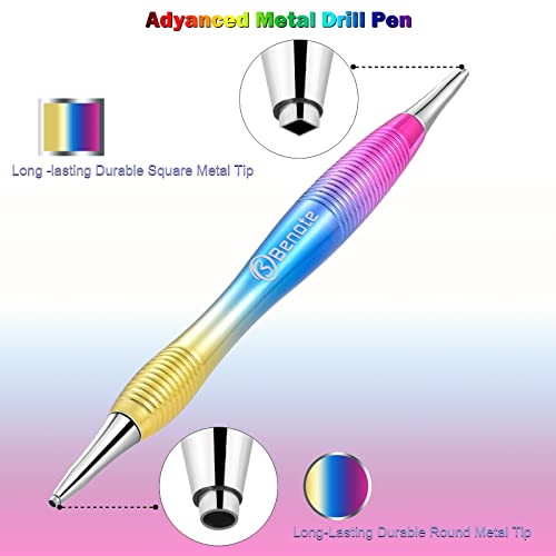 Benote Ergonomic Diamond Painting Pen with Multi Tips - Rainbow