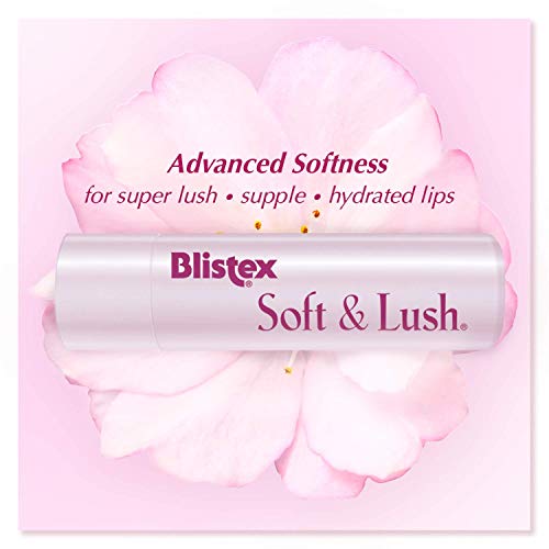 Blistex Soft & Lush Lip Protectant Tube - Hydrating Lip Balm (Pack of 3)