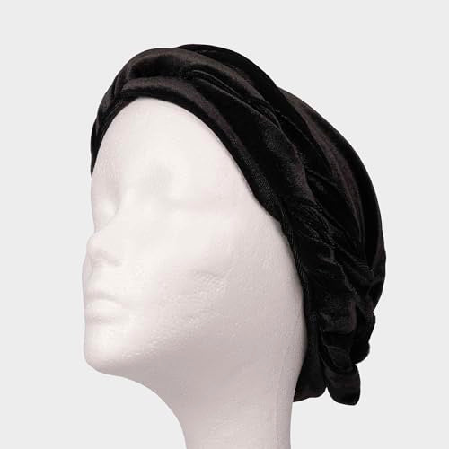 Velvet Red by Kiss Bow Wow Premium Satin Mens Turban - Anti Breakage Moisture Retention, Stylish Light Headwear