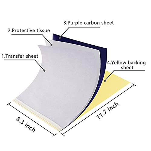 Life Basis Tattoo Transfer Paper - 30 Sheets A4 Size Stencil Paper