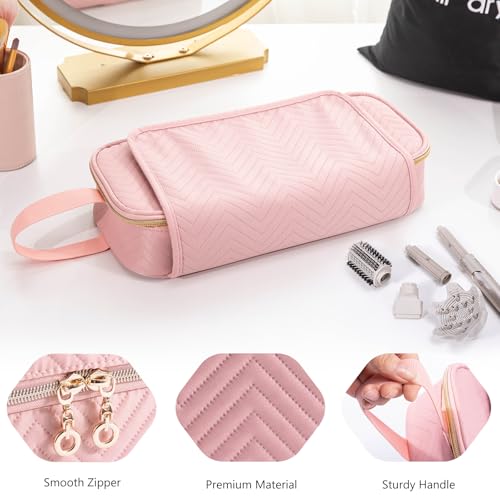 ELCUPA 2-in-1 Hair Tools Travel Bag with Heat Resistant Mat