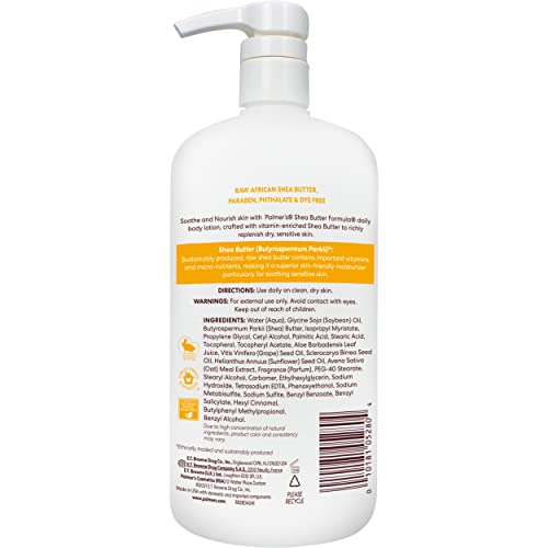 Palmer's Raw Shea Body Lotion - 33.8 Oz for Dry Skin
