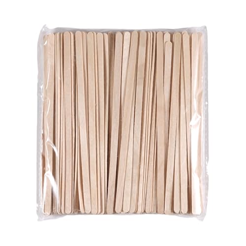 300pcs Birch Wood Coffee Stirrers & Wax Applicator Sticks