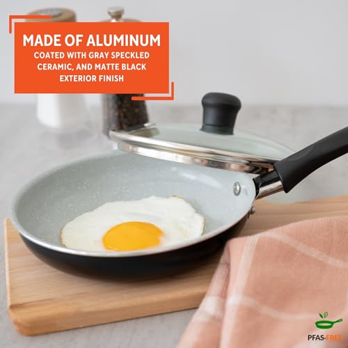 IMUSA 6.3-Inch Ceramic Egg Pan - Lightweight Nonstick Cookware