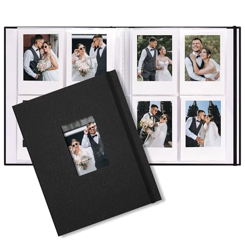 Vienrose Mini Polaroid Photo Album for 208 Photos - 2x3 Inch Black