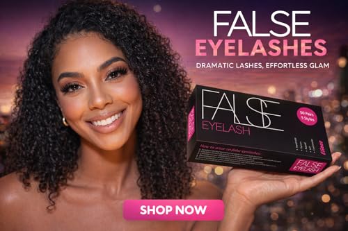 Eliace 50 Pairs Wispy Cat Eye False Eyelashes - 14mm Faux Mink Strip Lashes