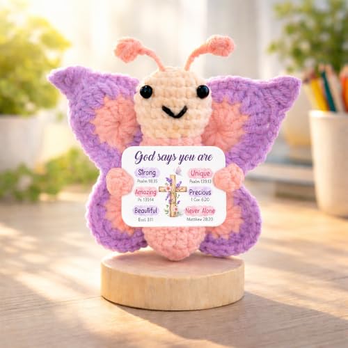 Handmade Crochet Butterfly Keepsake - Christian Gifts for Women