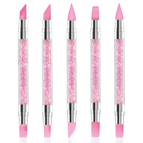 5-Piece Dual-Tipped Silicone Nail Art Sculpting Pens