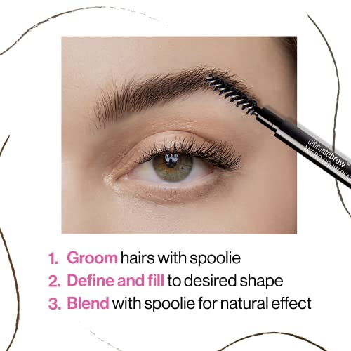 Wet n Wild Micro Eyebrow Pencil Bundle - Ultra Fine Retractable & Grooming Brush, Ash & Soft Brown Shades