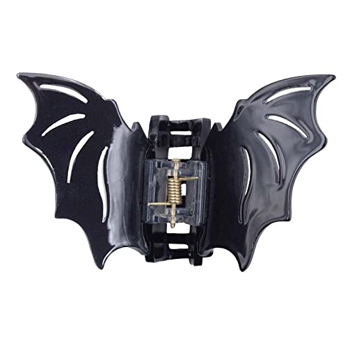 Kreepsville 666 Black Bat Claw Clip - Gothic Horror Hair Accessory