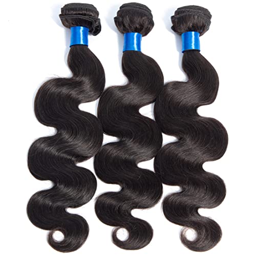Cranberry 12 Inch Body Wave Virgin Human Hair Bundles - Unprocessed Black