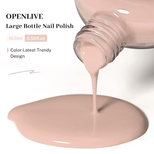 OpenLive 16.5ml Jelly Nude Nail Polish - Quick Dry, High Gloss