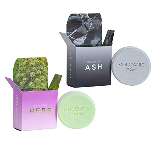 Kalastyle Exfoliating Soap Bars with Icelandic Volcanic Ash & Angelica Herb - Set of 2, 4.3 oz Natural Skin Care