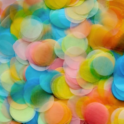 Biodegradable Rice Paper Confetti - Eco-Friendly 50g Toss for Parties